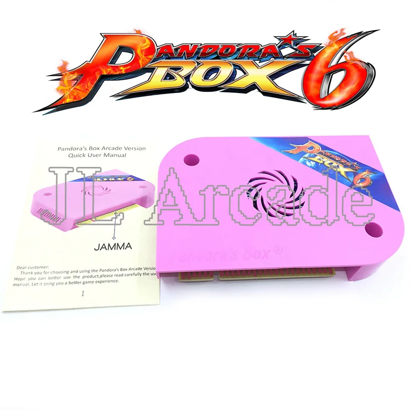  Pandora Box 6 1300 Jamma Board Arcade for Arcade Machine Support CRT CGA HDMI Can Download FBA MAME