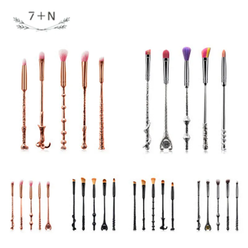 5Pcs Eye makeup brush Harry potter wand like Beauty tools Popular hot style novel products personalized | Красота и здоровье