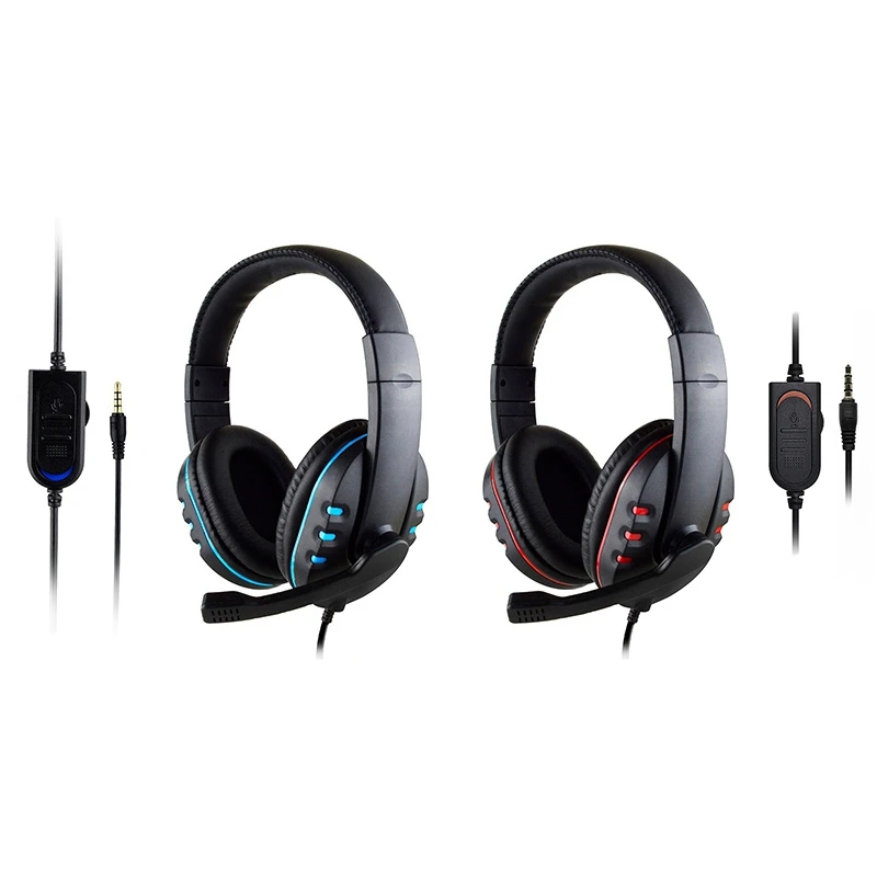 Gaming Headphones 3 5mm Wired Headset Noise Canceling Earphone with Microphone Volume Control for PC Laptop