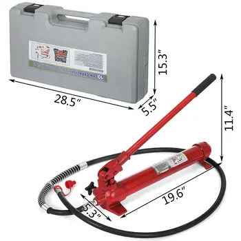 

Hydraulic Jack kit 10 Ton Portable Power Hydraulic Jack Body Frame Repair Kit