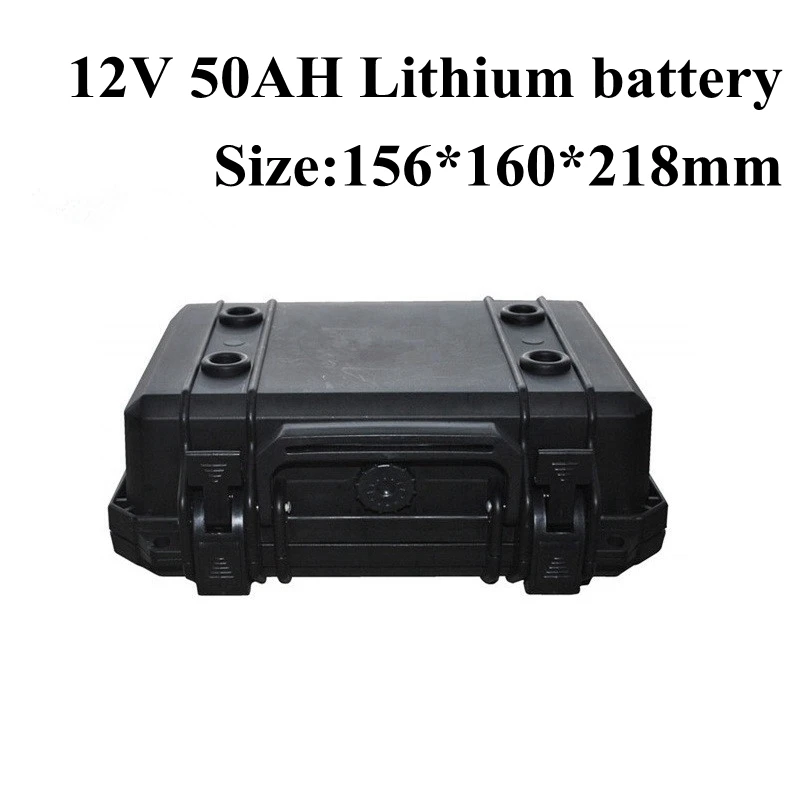 12V 50Ah литиевая аккумуляторная батарея 11,1 V литий-ионный с BMS и usb-портом для UPS телекоммуникационной энергии световые Солнечные Знаки+ 5А зарядное устройство