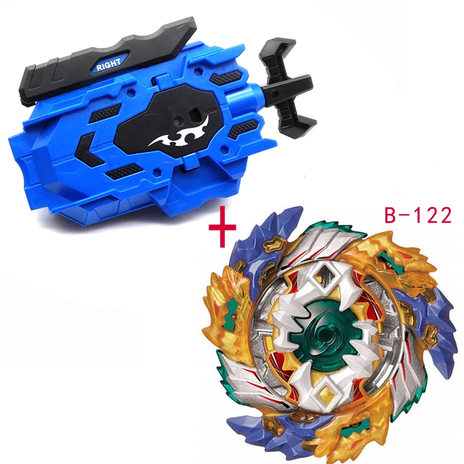 Дропшиппинг Beyblade Burst B118 145 117 с левым и правым двухсторонним пусковым устройством, металлический топовый стартер, вращающаяся игрушка для боя BAyblade - Цвет: B122