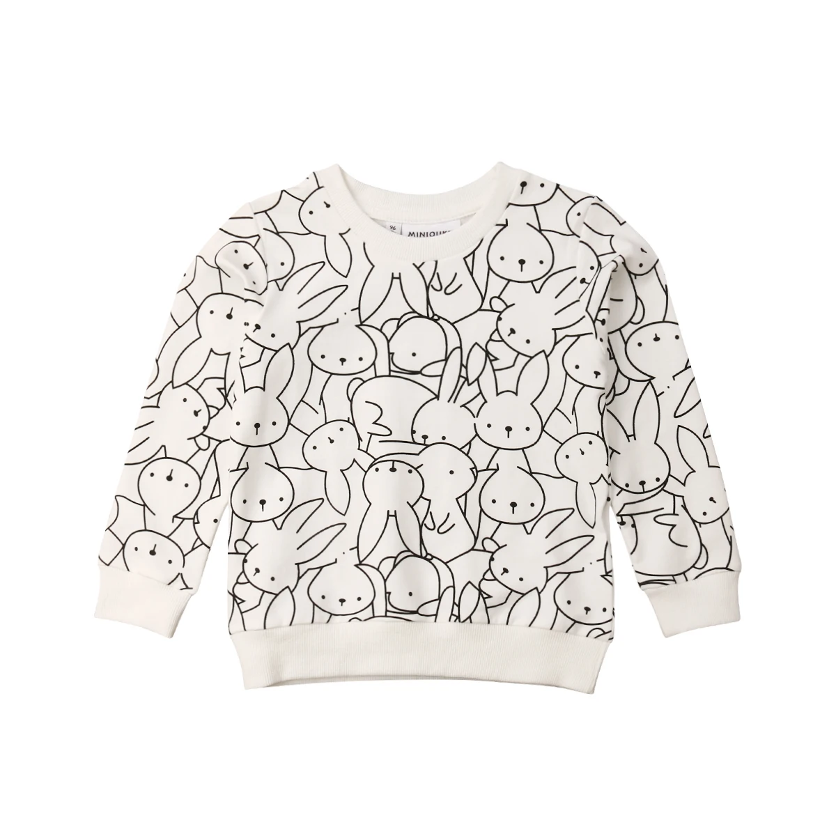Детская футболка с леопардовым принтом и принтом кролика для маленьких мальчиков и девочек в США, толстовки, одежда