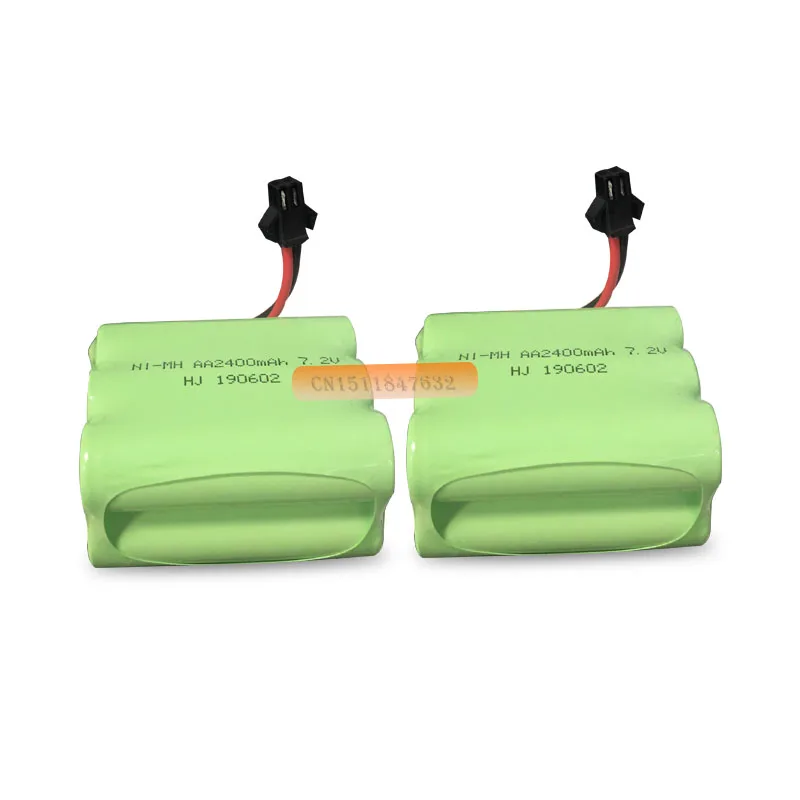 1 упаковка 2400mah 7,2 v перезаряжаемая батарея nimh 7,2 v/aa nimh батарея Ni-MH 7,2 v для дистанционного управления электрический игрушечный инструмент лодка