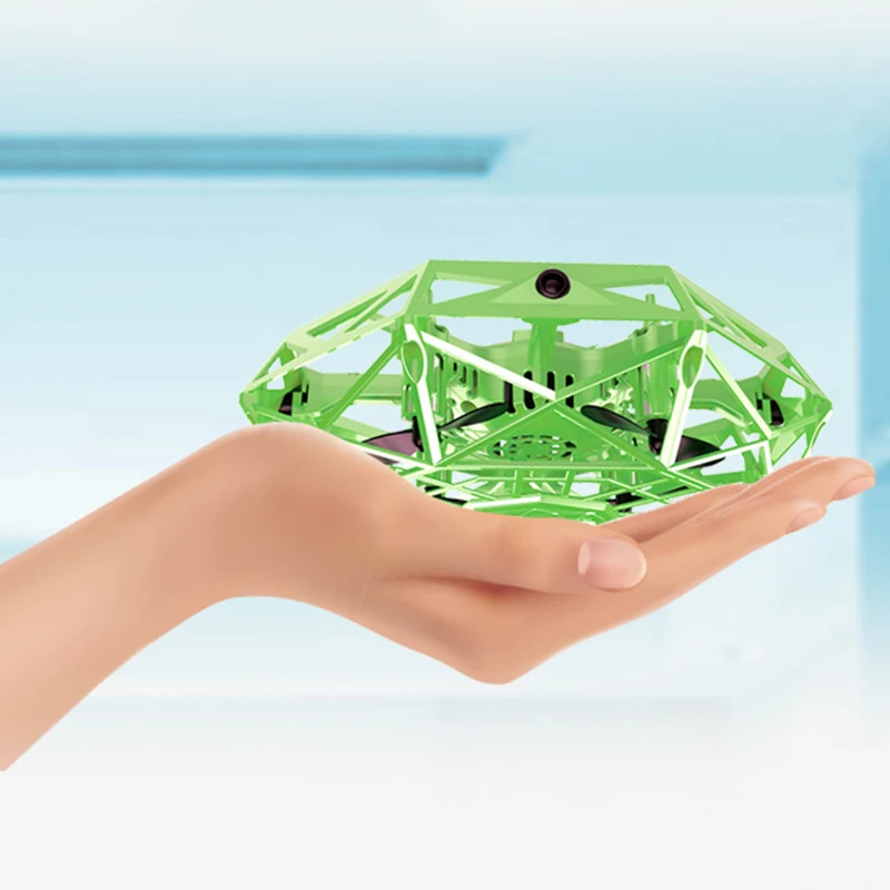 ABKT-Four-Axis Rotary Drone Hand-Controlled Induction Aircraft Gesture-Sensing Suspension Flying Saucer Aircraft Hand-Throwing I