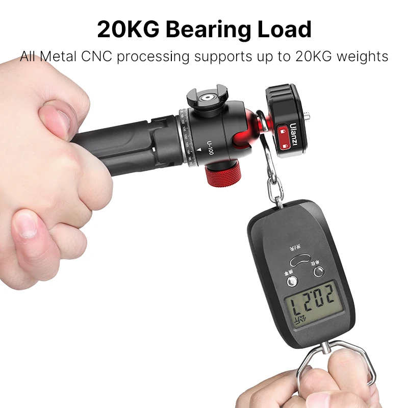 Ulanzi 2 in 1Metal Ballhead Tripod Ball Heads  Quick Release Ballhead Mount With 1/4 Screws for DSLR Gimbal Slider Accessories