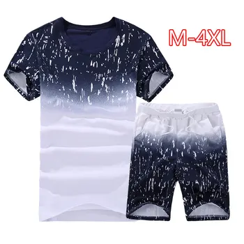 

Summer New Mens Shorts Casual Suits Sportswear Men Clothing Man Male Sweatshirt Man Printed Shorts Clothing 4XL