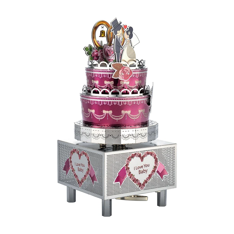 

Eternal Love Theme Music Box DIY Metal Puzzle Gift New Year Gift Holiday Decore Music Decoration, For Elise Song 3D Puzzle