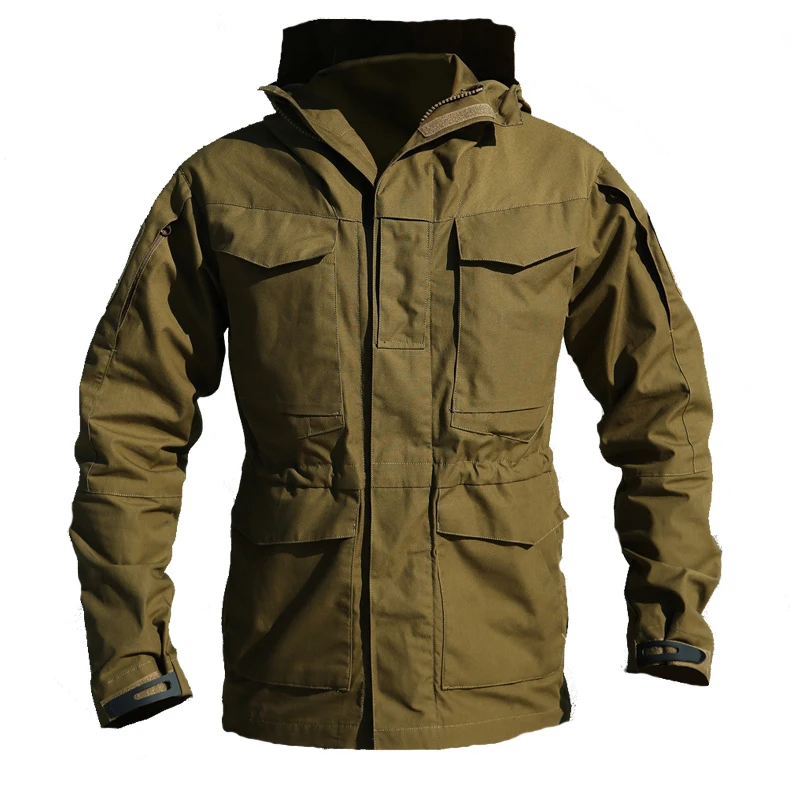 

M65 UK US Men Winter Autumn Tactical Jacket Waterproof Windbreaker Flight Pilot Coat Hoodie Army Casual Military Field Jacket