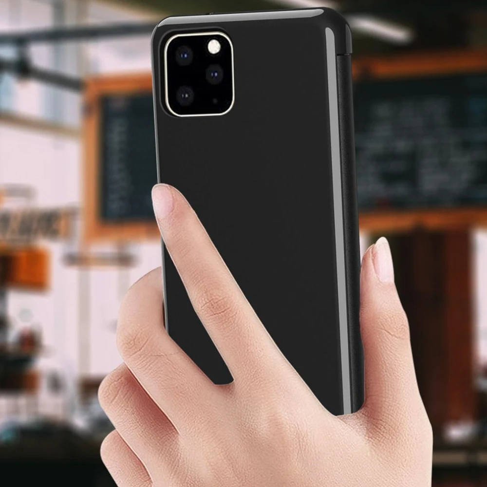 Kisscase флип-чехлы с зеркальным покрытием чехол для телефона сумка для iPhone 11/11 Pro Max 6 S/7/8 Plus покрытием задняя крышка сумка для ноутбука MacBook 11 Pro Coque Fundas