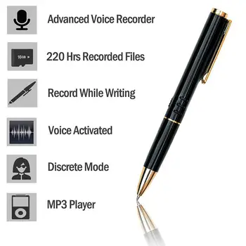 

Professional Voice Recorder Pen Portable HD Recording Pen Audio Recorder Dictaphone Noise Reduction Mini Sound Recorders V6