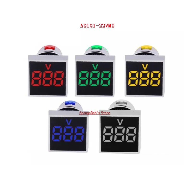 AD101-22VMS 22 мм AC20-500V красный/зеленый/желтый/синий/белый