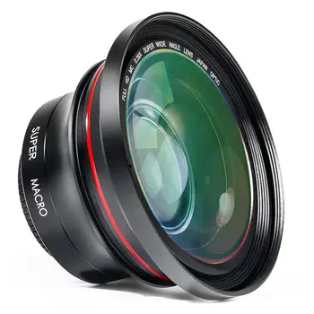 

ORDRO Camera Lens HD 0.39X Super Wide Angle Lens for Camcorder Video Recording (FS-1)