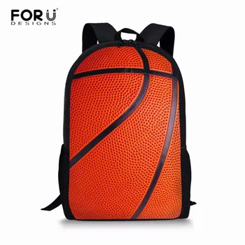 

FORUDESIGNS School Bags Basketball Football Children Book Bags for Girls Boys Orthopedic Schoolbag Primary Backpacks Mochila