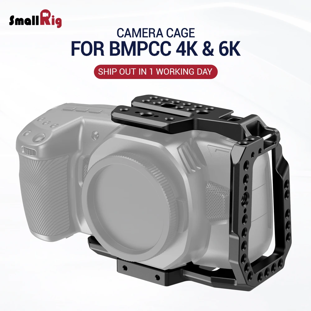 Smallrig Bmpcc 4k Bmpcc 6k Camera Cage Half Cage For Blackmagic