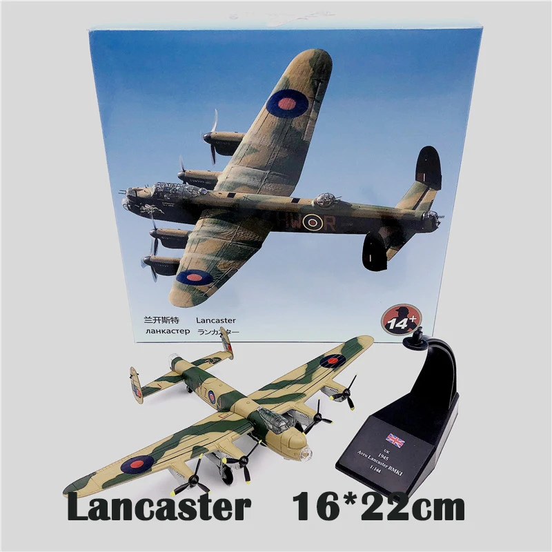 Lancaster 1:144 блоки 2-ой мировой войны Martin Мэриленд бомбардировщик истребитель самолет модель литья под давлением Редкие Натуральная Коллекция подарок другу - Цвет: Lancaster