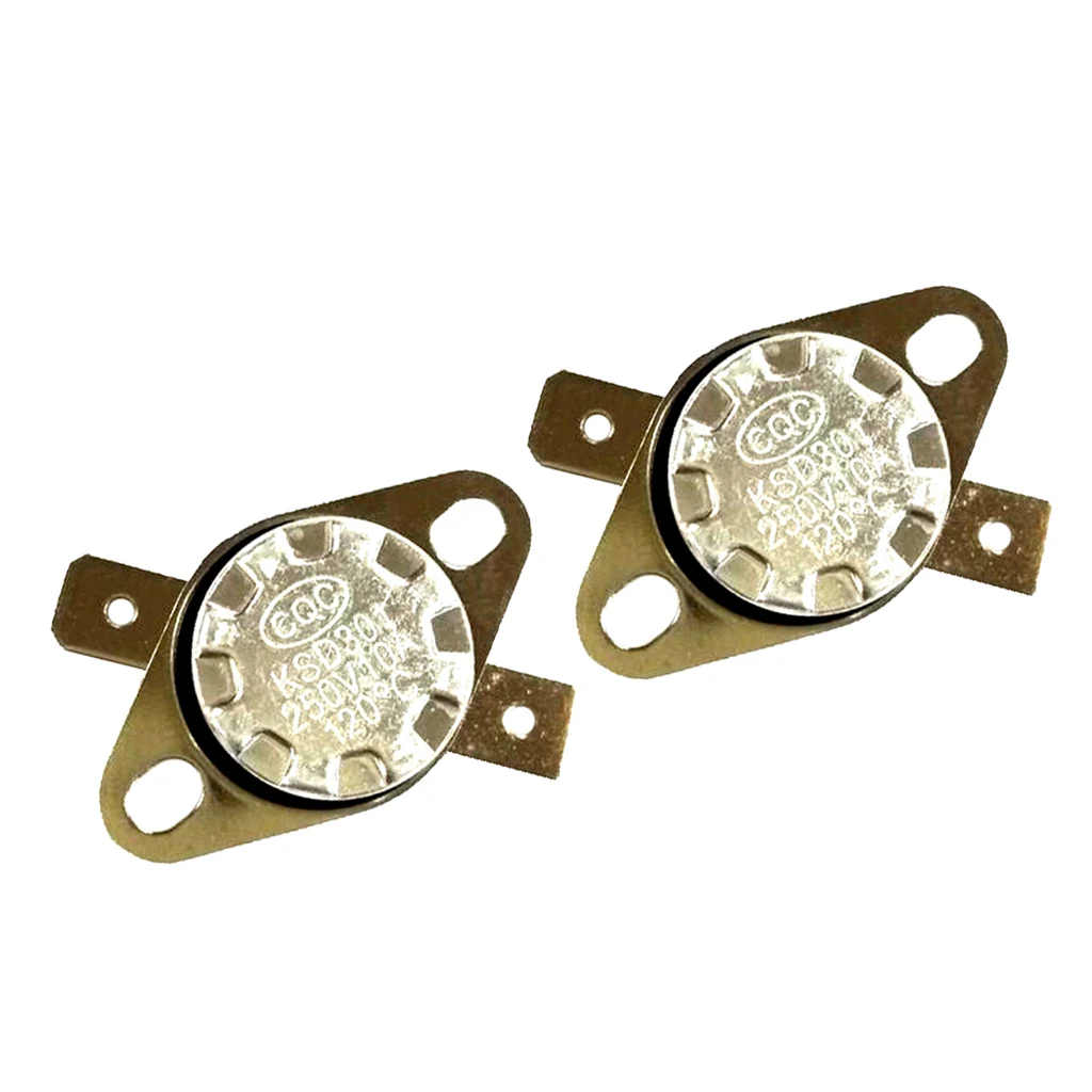 2PCS KSD301 120C NC Thermostat Temperature Thermal Control Switch AC 250V