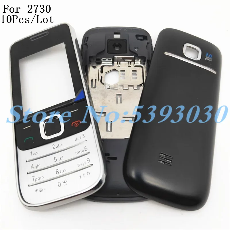 10Pcs Original Full Housing For Nokia 2730C 2730 Front Faceplate Frame ...