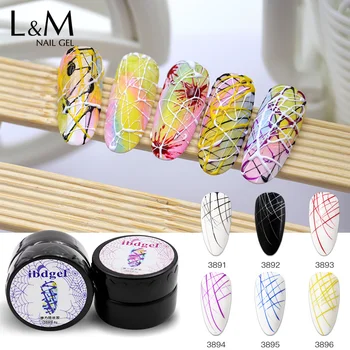 

ibdgel Jar Nails 12pcs/lot Spider Gel Series Gel Nail Polish High Quality Best Drawing Gel, line Glue polish Led Uv Soak Of
