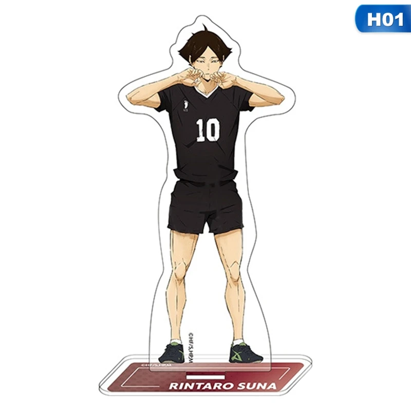 Artículo caliente Anime Haikyuu soporte de escritorio acrílico figura animé actividades regalo modelo tabla placa decoración figuras de acción Juguetes aKwjMn6BBpA