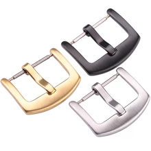 20 шт./компл. металлический ремешок для наручных часов с пряжкой, 18, 20, 22, 24 мм Для мужчин ремешок серебристый, черный Нержавеющая сталь застежка аксессуары
