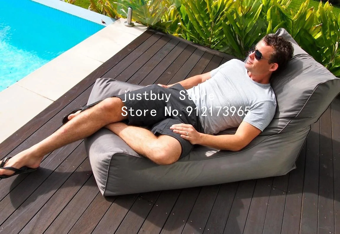 L shape Typical New Coming PVC Indoor Outdoor Folded Single floating Couple Waterproof Bean Bag