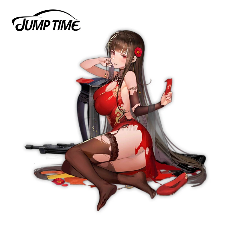 Jump Time 13X7.6Cm Ragazze Frontline Dsr-50 Pantone Peonia Alt Anime Waifu Decalcomania Del Vinile Adesivo Per Auto Per La Decorazione Del Paraurti De