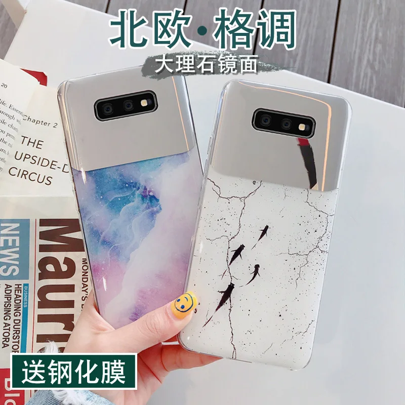 Longxin для samsung s10e силиконовый мягкий чехол пеньминг макияж зеркало креативная