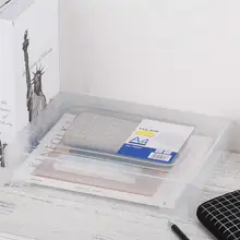 A4 archivo transparente de la caja de caja para archivar de plástico carpeta Documentos caja documento organizador, carpeta de archivo de papel de carpeta de papel suministros de oficina