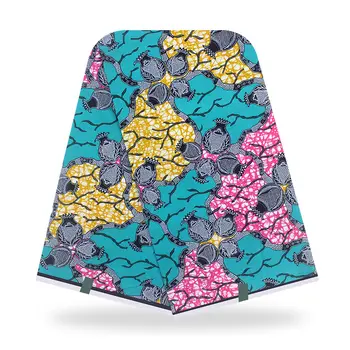

Real wax pagne fabric Ankara prints batik patchwork tissu soft cotton top quality Ankara loincloth dress garment craft accessory