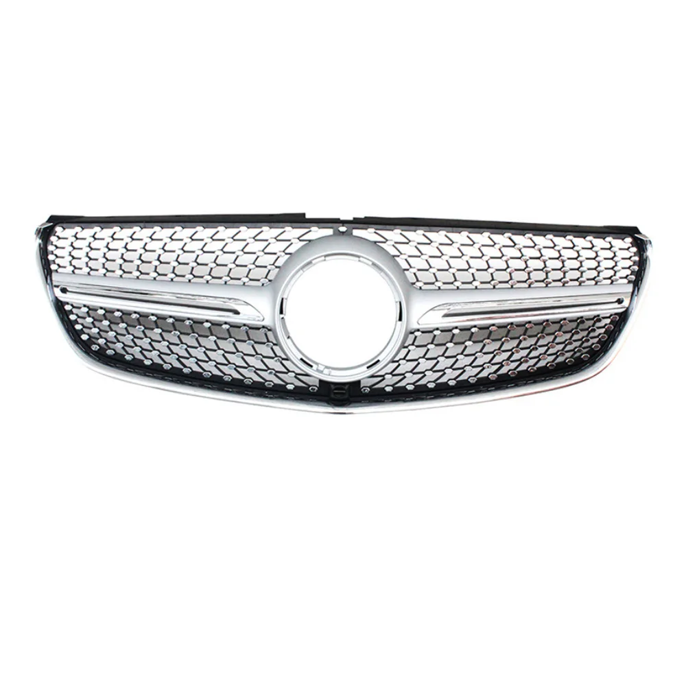 Для V260 W447- Diamaond ПЕРЕДНЯЯ РЕШЕТКА решетка бампер защита капота w/камера для Mercedez Benz V класс авто аксессуары