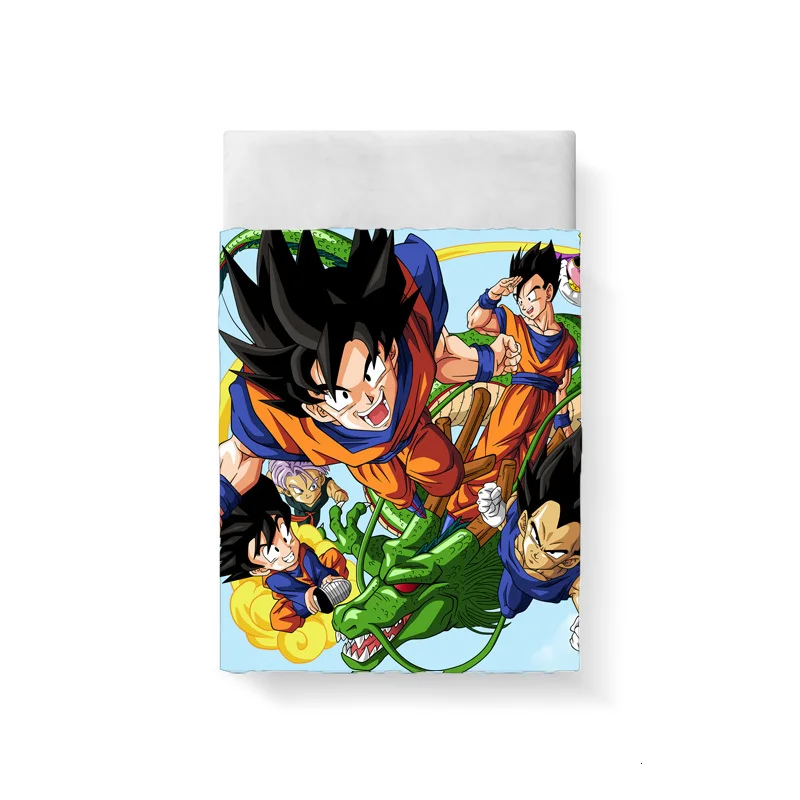 Комплект постельного белья Dragon Ball, 3D King size, хлопковое постельное белье, роскошные edredones y conjuntos de ropa de cama, домашний текстиль, Комплект постельного белья