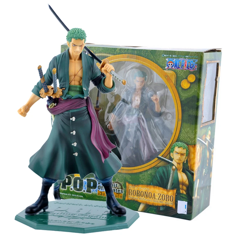 Pvcアニメワンピースpopロロノア ゾロアクション図セーリングアゲインザ エクセレントモデルリムーバブルおもちゃ少年ギフトグッズ Roronoa Zoro Figure One Piecezoro Action Figure Aliexpress