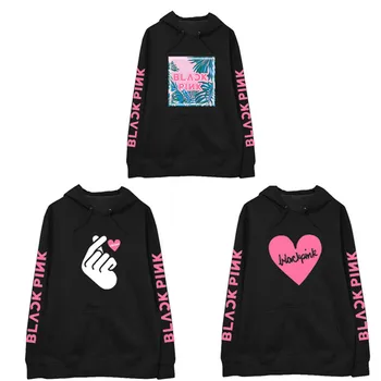 

Kpop Blackpink Jisoo Jennie Rose Lisa Same Fashion Pullover Hoodie Support Sweatshirt Album Harajuku Hip Hop