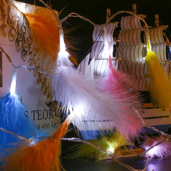 

2.2M LED Feather Shape Light String Christmas Garden Decoration Holiday Lighting