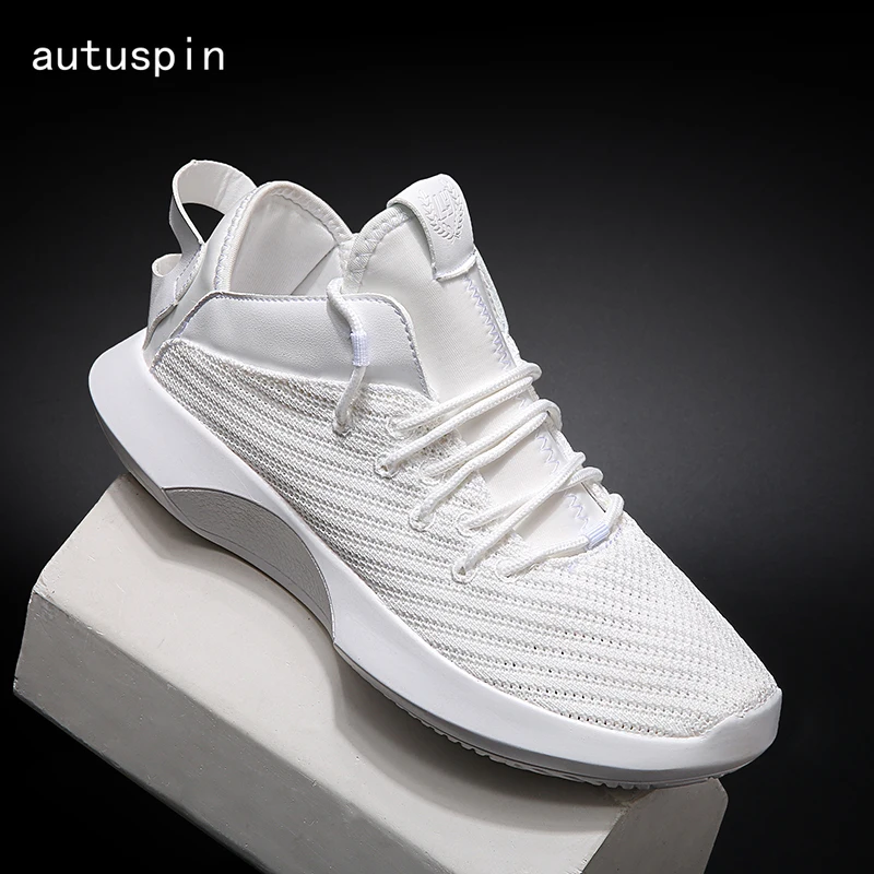 

Autuspin Lightweight Sneakers Men Breathable Air Mesh Knit Fabric Running Shoes for Male Trainers Outdoor Run Men's Sport Shoes