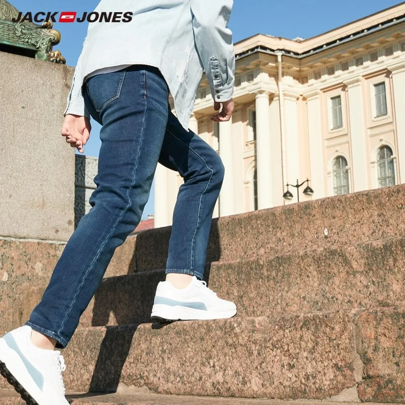 JackJones мужские мягкие Стрейчевые зауженные джинсы 219332585