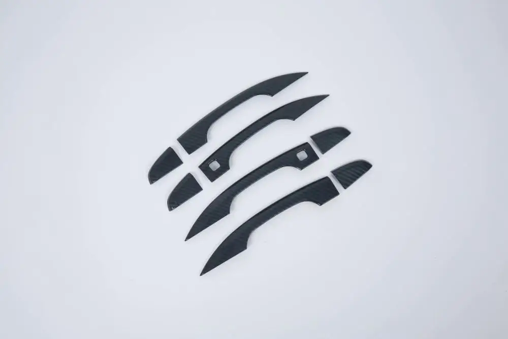 ABS черный/серебристый автомобильный внешний дверной ручки крышка отделка протектор Стайлинг Подходит для Honda Accord 10th