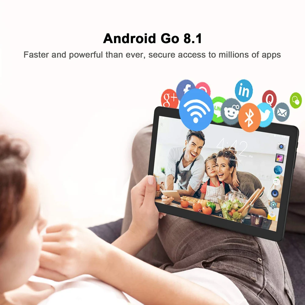 10,1 дюймовый планшетный ПК 8 ГБ/128 ГБ Android 9,0 3G/4G телефонный звонок Две sim-карты десять ядер Wi-Fi Bluetooth gps планшеты ПК+ клавиатура