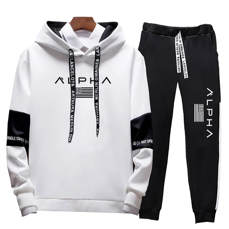 Men's Sports Suits Winter Running Tracksuits Sport Suit Mens Running Sets Quick Dry Plus Size Mens Fitness Jogging Gym Men