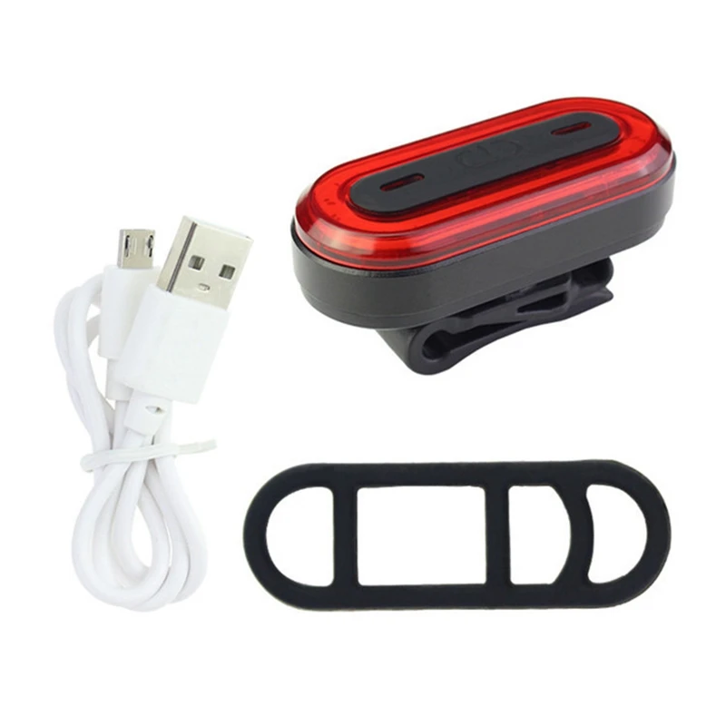 Велосипедный светодиодный задний светильник, задний фонарь, USB Перезаряжаемый велосипедный задний светильник, Предупреждение светильник, Аксессуары для велосипеда