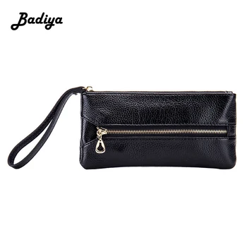 

Ladies Clutch Bag Cowhide Leather Wristlets Handbag Large Capacity Key Phone Bag Multifunction Fashion Card Holder Coin Purse