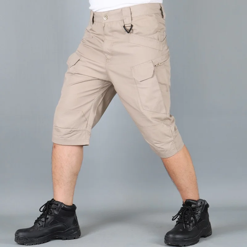 

2021 Spring Autumn New Fashion Cargo Short Pants Men Waterproof Men's Casual Running Sweatpants Oversized Straight Shorts Male