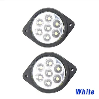 

Clearance Side Marker Lights Round Lamp Bulbs Universal 1 Pair Of 7 LED