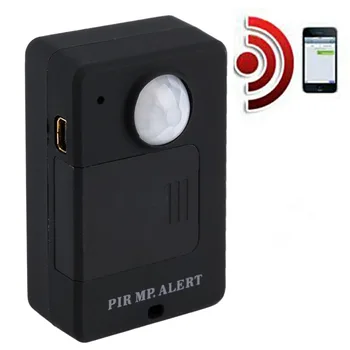 

Mini PIR Alert Sensor Wireless Infrared GSM Alarm Monitor Motion Detector Detection Home Anti-theft System with EU Plug Adapter