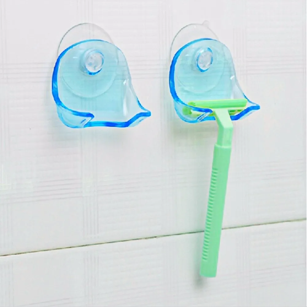 

Super Suction Cup Razor Rack Razor Holder Suction Cup Shaver Storage Rack Wall Hook Hangers Towel Sucker bathroom accessories