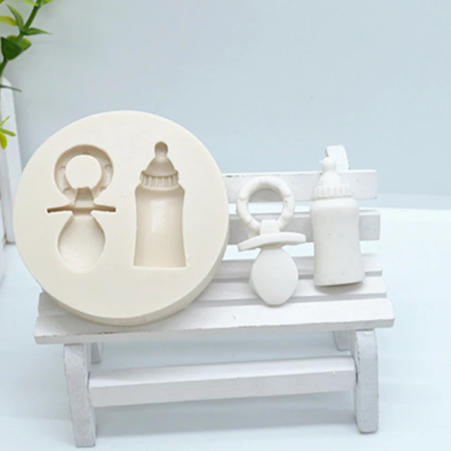 Baby Palack Mellbimbó Alakú Torta Fondant Formák Sütőszerszámok Sütemények Szilikon Penész Csokoládé Dekorációs Eszközök M943