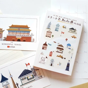 

30 Sheets/Set At The Next Unexpected Street Postcards Greeting Wishing Gifts Cards Envelopes Card