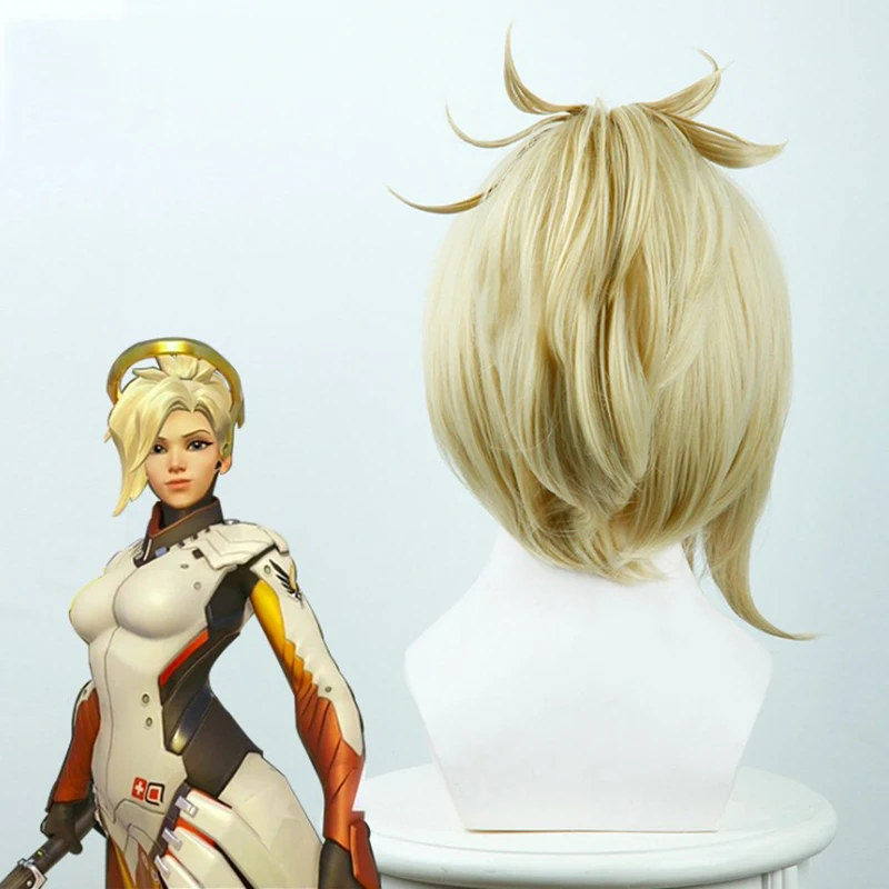 Парики для косплея Game OW, ангелочек, милость, парики для косплея, термостойкие синтетические парики, вечерние парики для Хэллоуина, женские парики для косплея