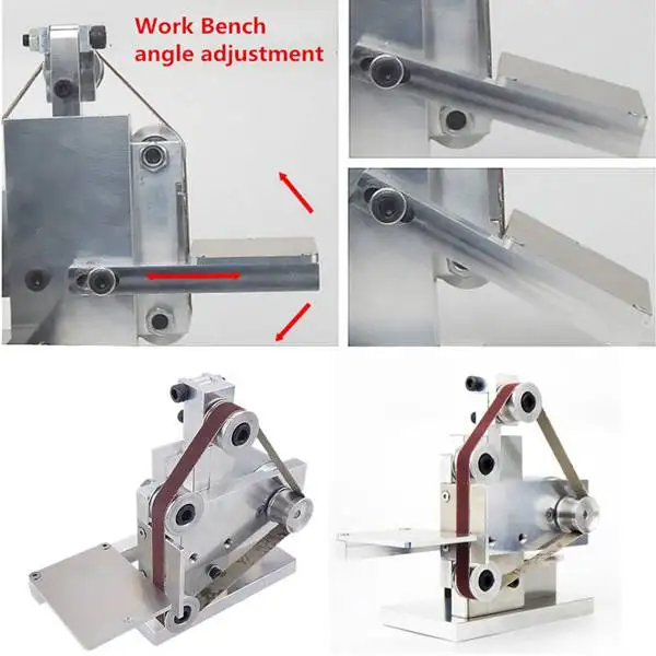 110-240V Diy Электрический ленточный Полировочная, шлифовальная машинка шлифовальный крепление машина края точилка для карандашей деревянные Металлическая Угловая шлифовальная машина